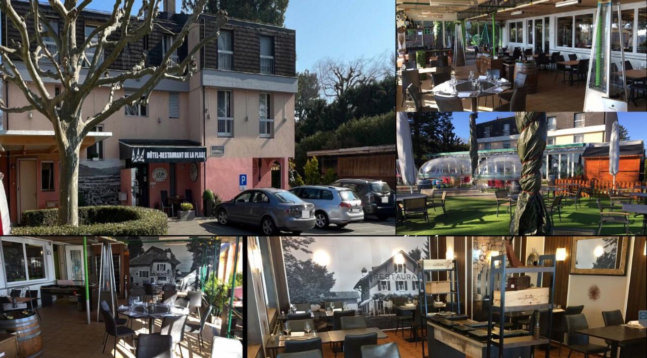 Hotel Restaurant De La Plage Gland Buitenkant foto